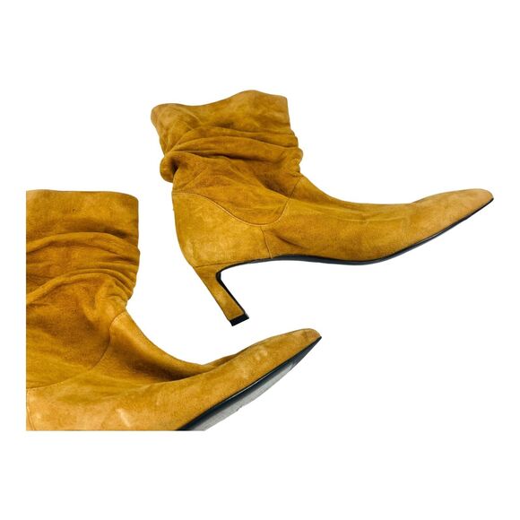 Stuart Weitzman Demi Benatar Carmel SlouchSlouchy Suede Ankle Boots Size 6.5M - Picture 4 of 11
